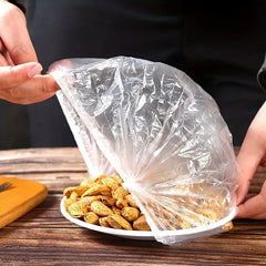 Disposable Plastic Food Cover - 100Pcs