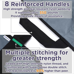 Positioning Bed Pad with Reinforced Handles - 1 Pack 43" x 36
