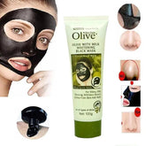 Olive with Milk Whitening Facial Black Charcoal Mask - 120g