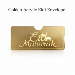Golden acrylic golden envelope