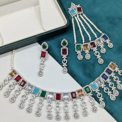 Zircon Necklace Set for Women – AD Super Design Premium Quality