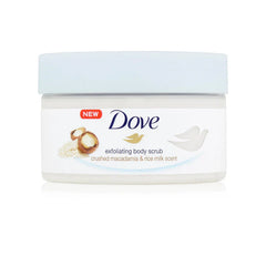 Dove Crushed Macadamia & Rice Milk Body Scrub - 225ml