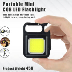 Mini Keychain Flashlights - 4 Light Modes Rechargeable Keychain Light
