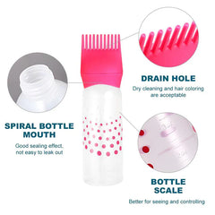 Empty Hair Dye Bottle - Reusable With Applicator Brush Bottles - 120ml