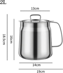 Stainless Steel Large Capacity Oil Filter Pot