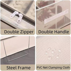 Shoe Storage Box with Steel Frame
