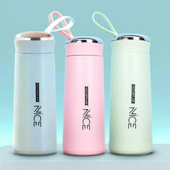 PRO FIT Glass Water Bottle With Silicon Sleeve - 400ml