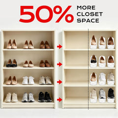 Double Layer Adjustable Shoe Storage Rack