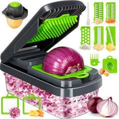 16-In-1 Multifunctional Vegetable Chopper & Slicer