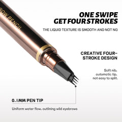 4 Tip Waterproof Eyebrow Pen