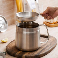 Stainless Steel Large Capacity Oil Filter Pot