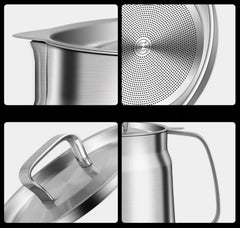 Stainless Steel Large Capacity Oil Filter Pot