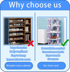 5 Tiers-Foldable Shoe Racks