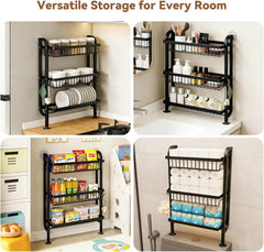 Organizer Rack - 3 Tier Counter Spice Rack Metal