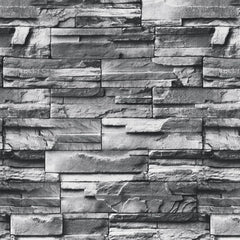 70cm x 77cm - Grey Brick Wallpaper Peel and Stick Wallpaper