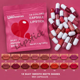 18Pcs Mini Pills Lipstick Capsule Set for Women