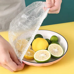Disposable Plastic Food Cover - 100Pcs