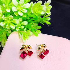 Crystal Stone Design Earrings