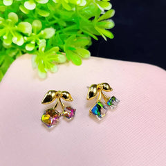 Crystal Stone Design Earrings