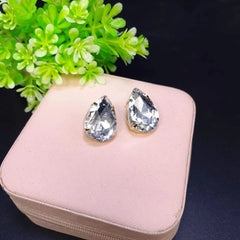 Drop stone stud Earrings