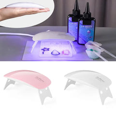 SUNmini Portable 6W Mini UV Lamp, Resin 6 LED Curing Light USB Charge