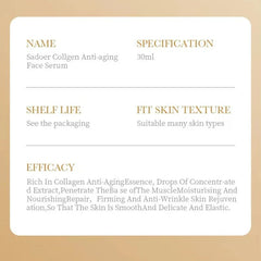 Sadoer Collagen Anti-Aging Serum Firming & Moisturizing - 30ml