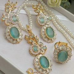Zircon Combo Party Set – High Quality Oval Shape Jewelry