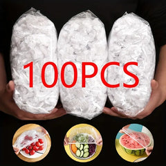 Disposable Plastic Food Cover - 100Pcs