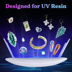 SUNmini Portable 6W Mini UV Lamp, Resin 6 LED Curing Light USB Charge