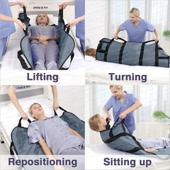 Positioning Bed Pad with Reinforced Handles - 1 Pack 43" x 36