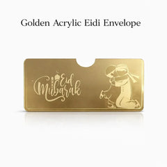 Golden acrylic golden envelope