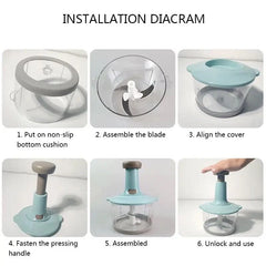 1.5L Manual Food Chopper