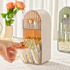 Creative Multi-grid Dressing Table Lipstick Jewellery and Brush Storage Box