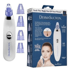 DermaSuction Cell Operated Blackhead Remover with 4 Suction Heads
