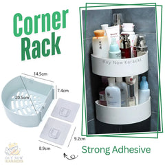 Adhesive Bathroom kitchen Punch Corner Rack