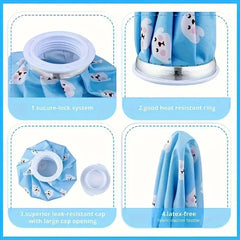 Reusable hot and cold compress ice bag