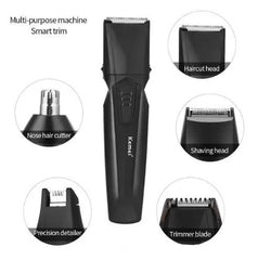 Kemei KM-640 Multifunction Hair Clipper 8 In 1 Grooming Kit