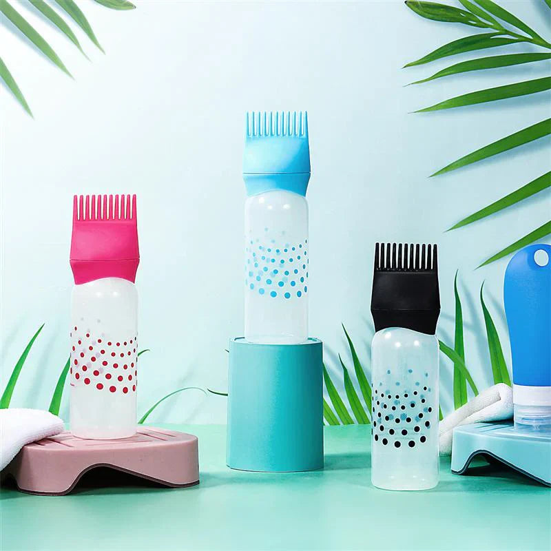 Empty Hair Dye Bottle -  Reusable With Applicator Brush Bottles - 120ml