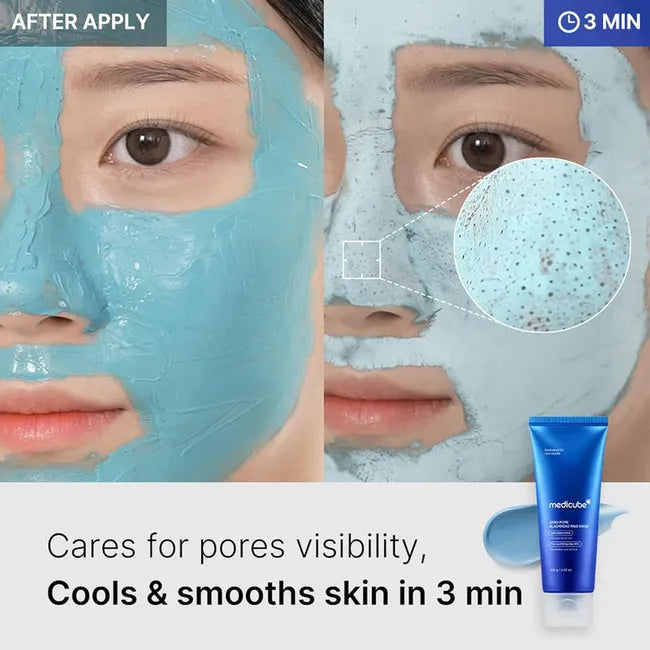 Medicube Zero Pore Blackhead Mud Mask  - 100g - Free Applicator