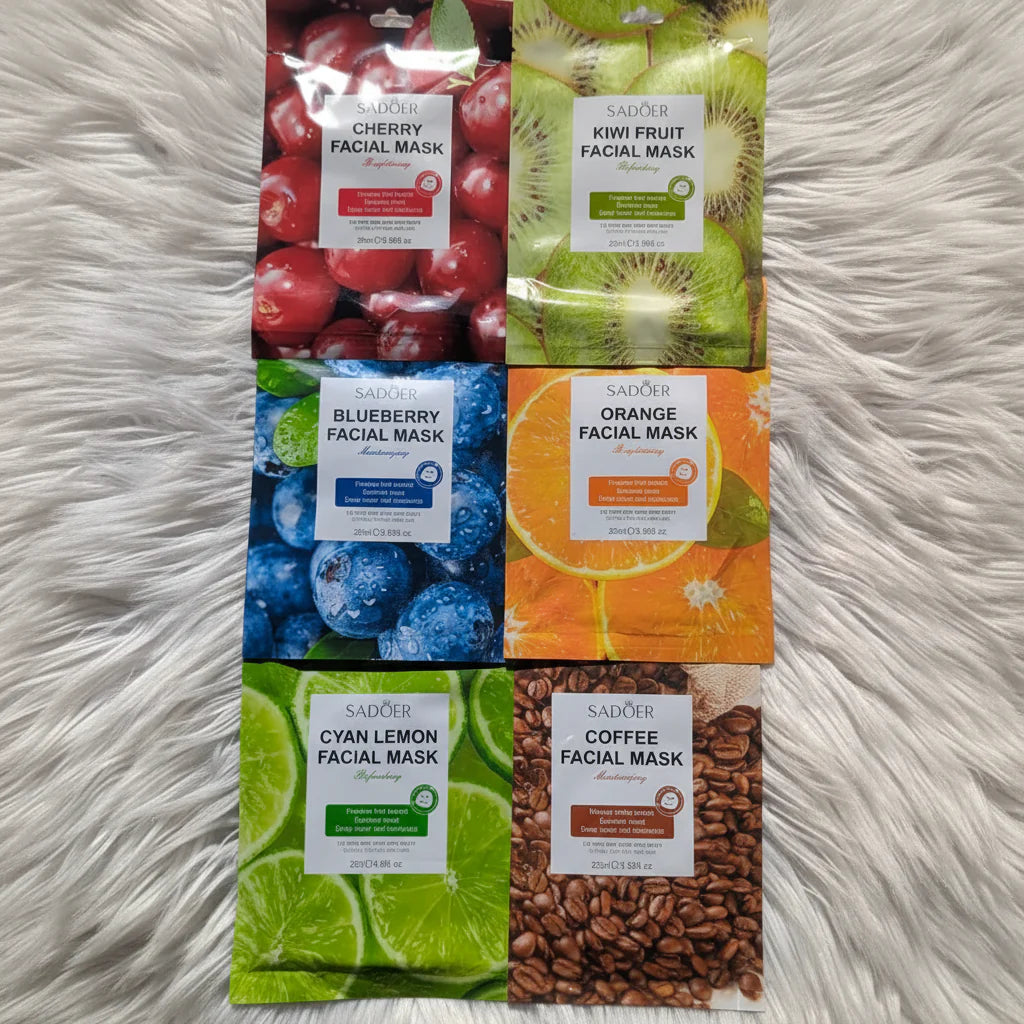 Sadoer Facial Fruit Mask Pack of 6 – Need Mart