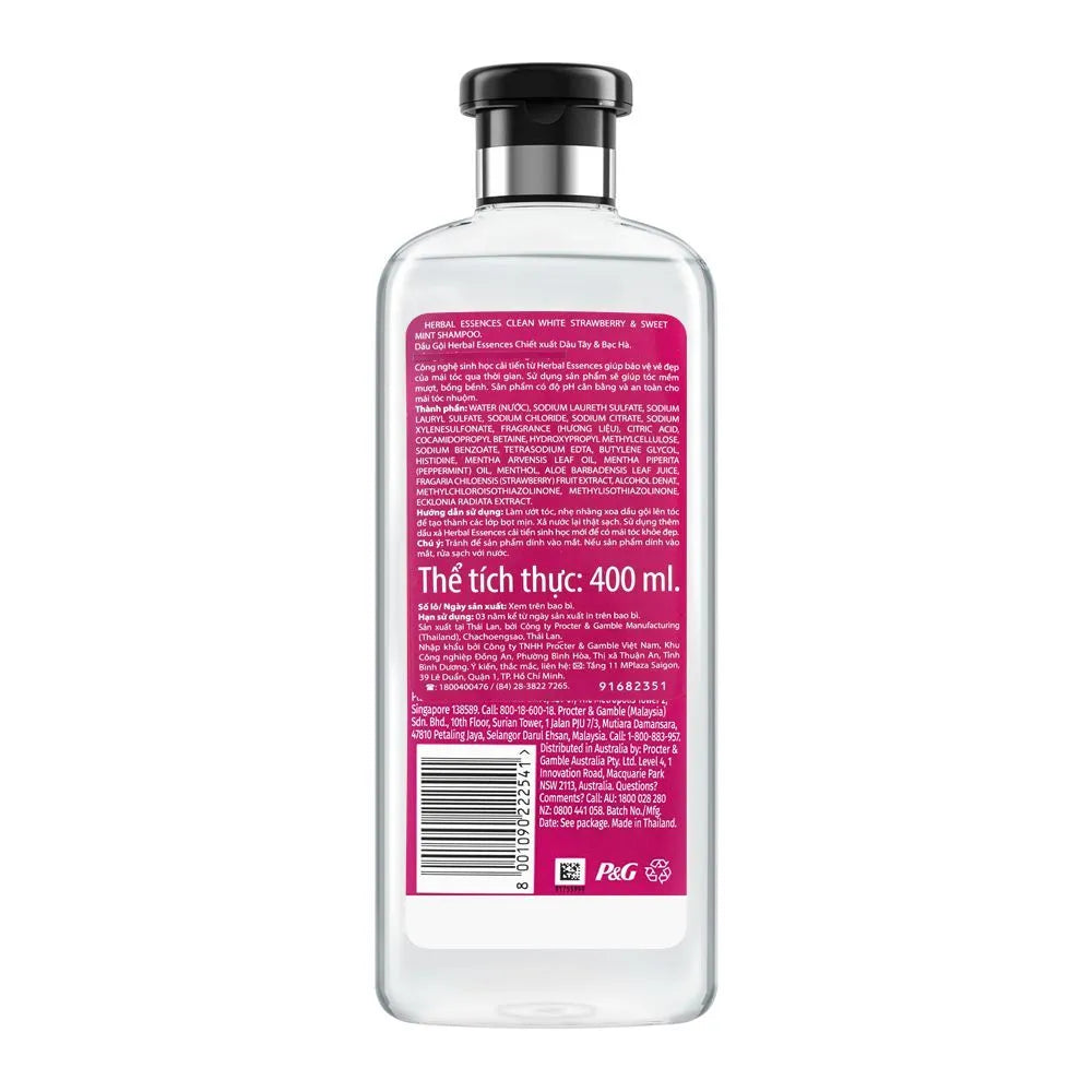Herbal Essences Bio:Renew Pure White Strawberry & Sweet Mint Clean Volumizing Shampoo – 400 ml