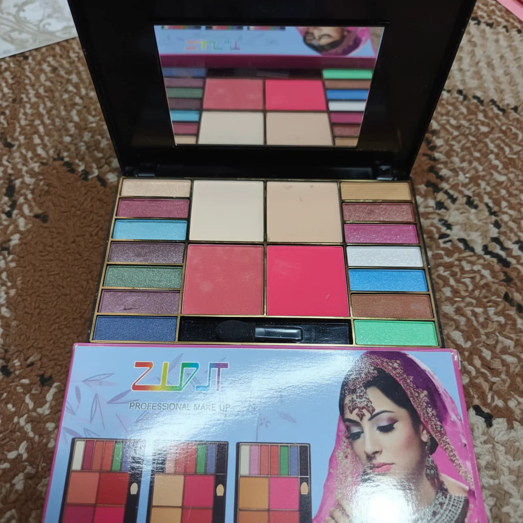 All in One Makeup Palette Eyeshadow, Blush & Face Powder Compact - 18 Colors