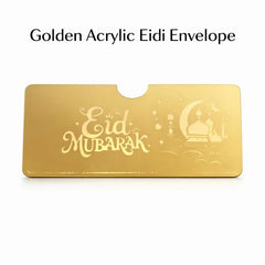 Golden  acrylic golden envelope