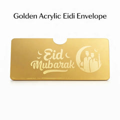 Golden  acrylic golden envelope