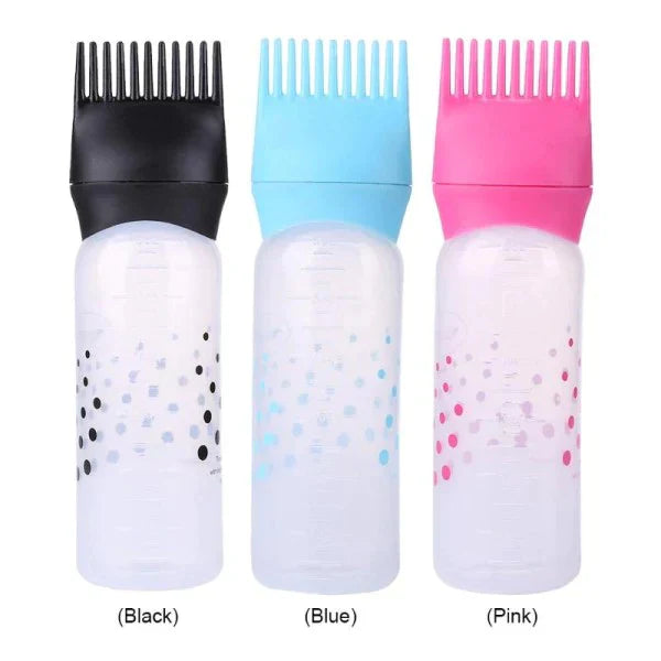 Empty Hair Dye Bottle -  Reusable With Applicator Brush Bottles - 120ml