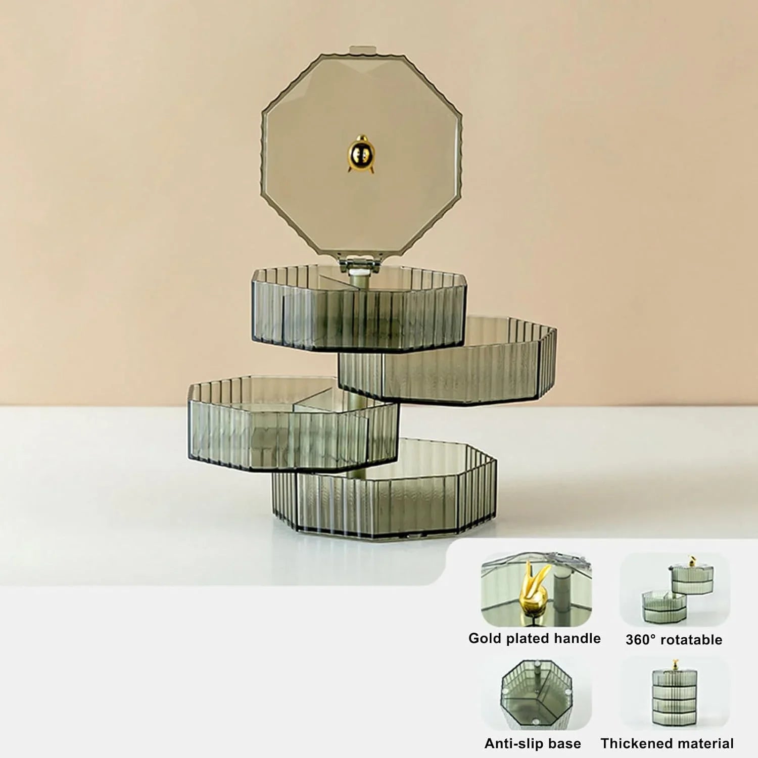 4-Layer Acrylic Jewelry Box