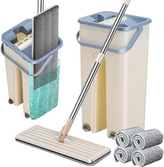 Double Sided Flat Mop with Bucket
