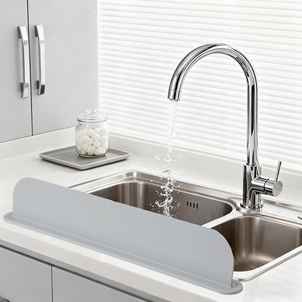 Silicone Sink Splash Guard With Suction