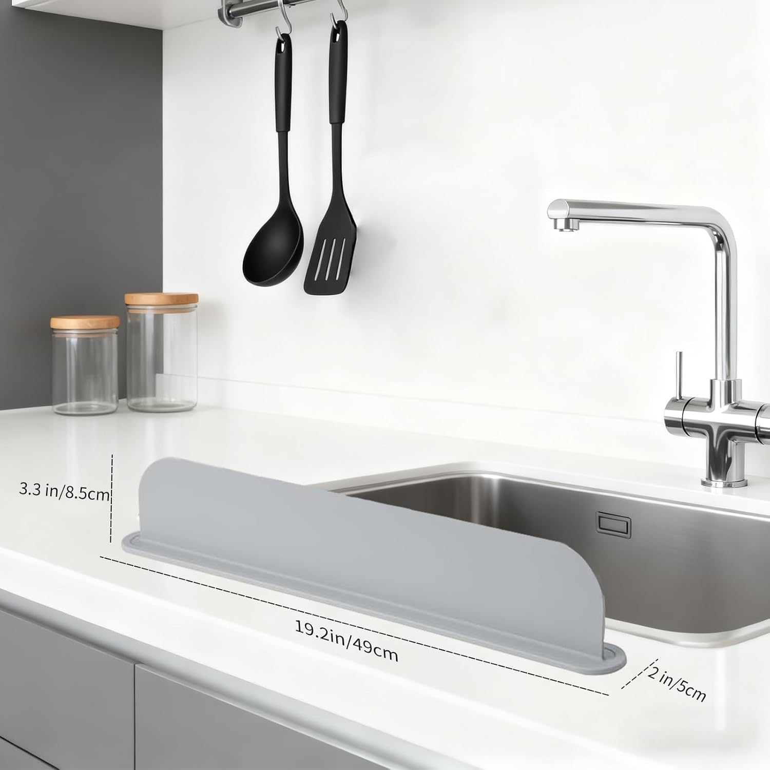 Silicone Sink Splash Guard With Suction