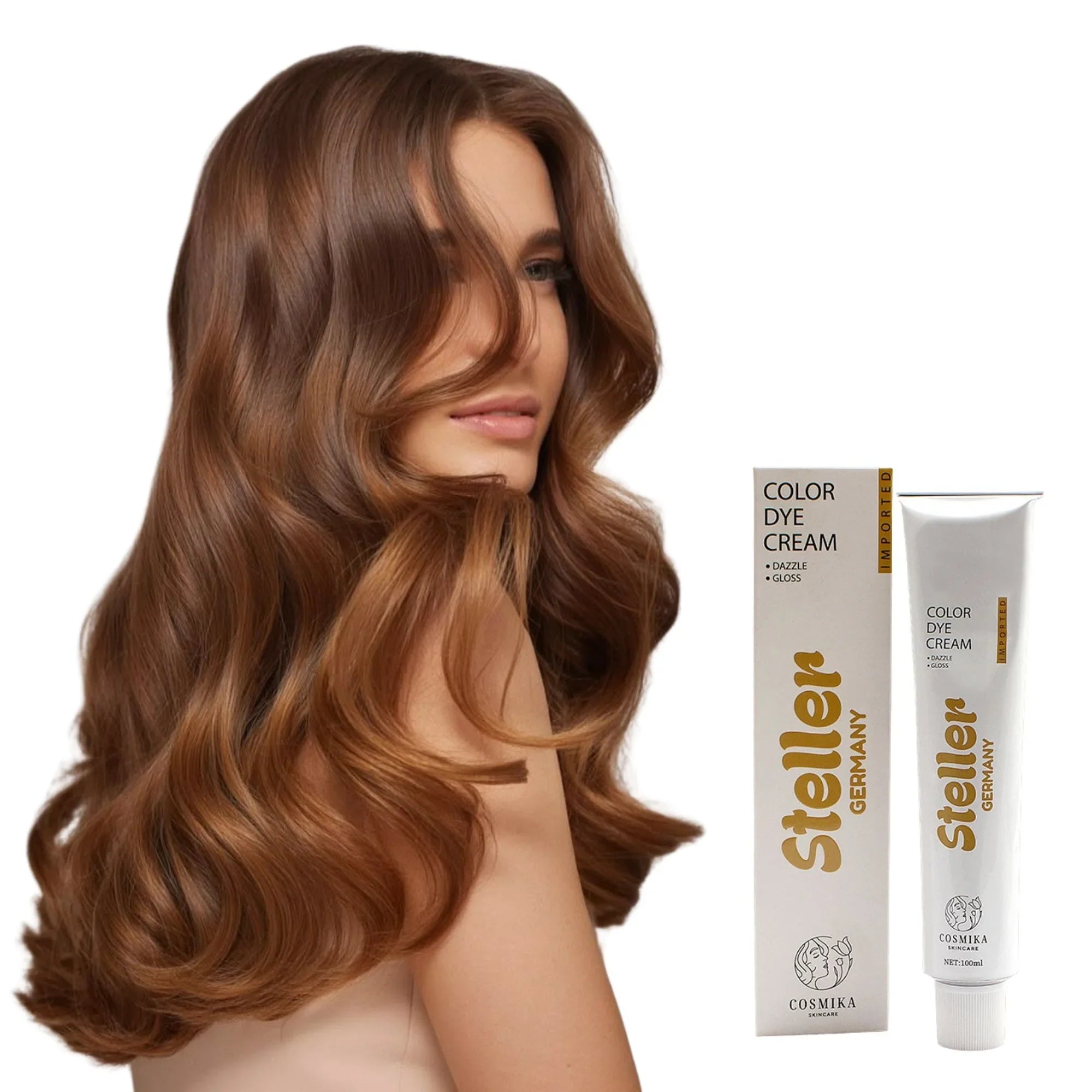 Steller Germany Color Dye Cream - 7/77 Brown Marron - 100ml